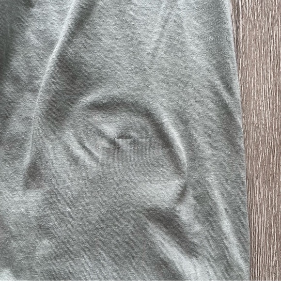 Frank and Eileen Easy Side Slit Tank Midi Dress Sage Green T-Shirt - Picture 7 of 10